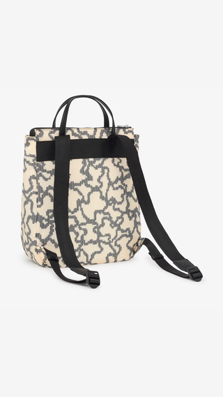 Mochila Tous Kaos Pix Soft Beige Mediano