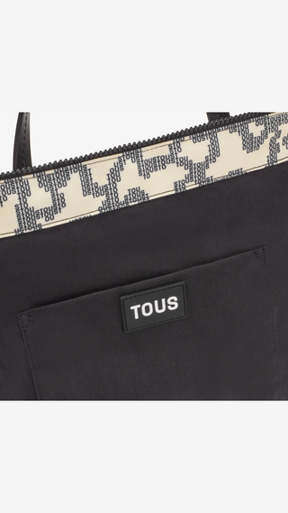Mochila Tous Kaos Pix Soft Beige Mediano