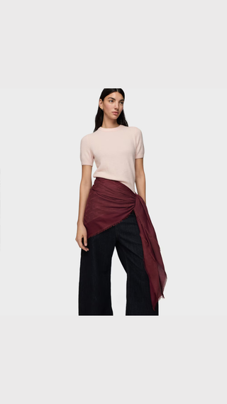 Pañuelo Tous Silhouette Jacquard Burdeo