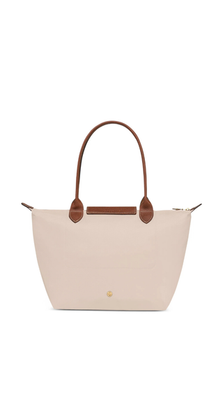 Bolso Longchamp Beige Mediano Asas Largas