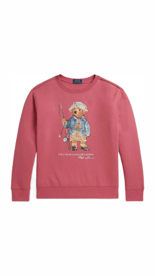 Poleron Polo Ralph Lauren Mangas Largas Rosado Niño/a