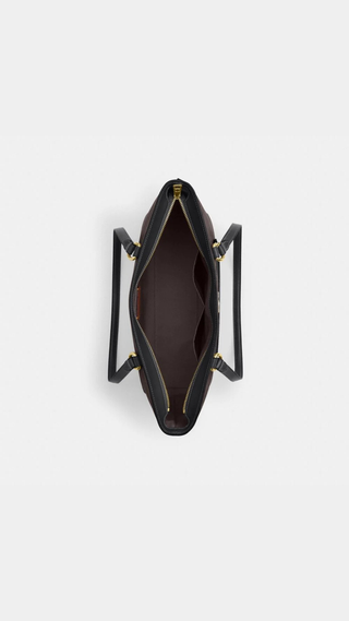 Tote Coach Station Tote Bag In Signature Canvas/Gold/Walnut/Black