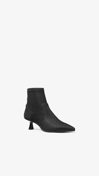Botines Michael Kors Amali Kitten Bootie Negro