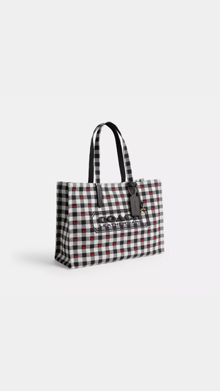 Tote Coach Cherry Negro Multi