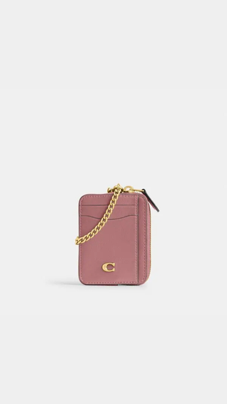 Card Case Coach Essential Chair Rosado Peony