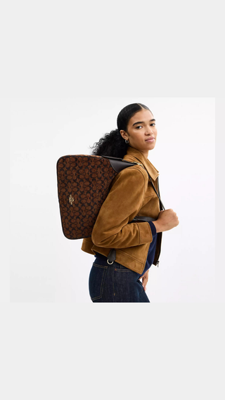Bolso de Hombro Coach Cafe Sig Chnlle Ella SHB