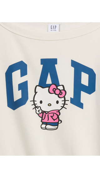 Poleron GAP Logo Hello Kitty Celeste