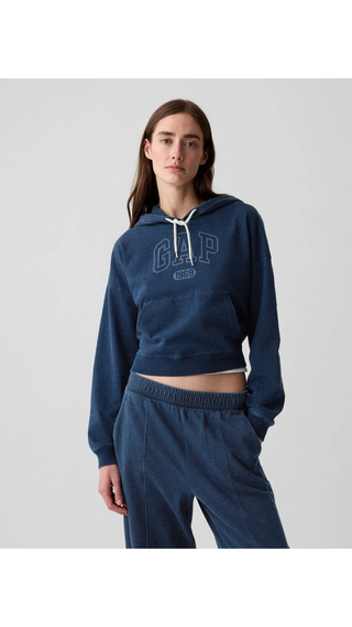 Sweater GAP Logo Cropped Azul