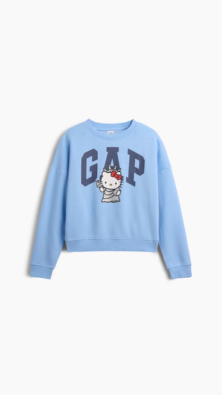 Poleron GAP Logo Hello Kitty Celeste