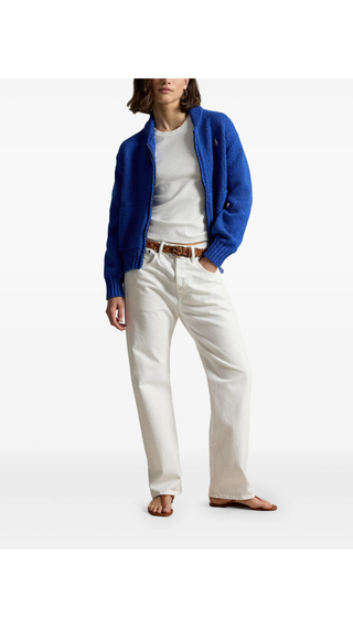 Cardigan con Cierre Polo Ralph Lauren Azul
