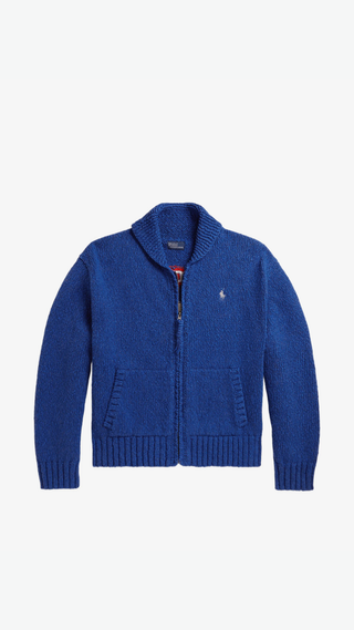 Cardigan con Cierre Polo Ralph Lauren Azul