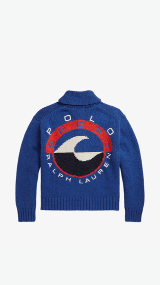 Cardigan con Cierre Polo Ralph Lauren Azul