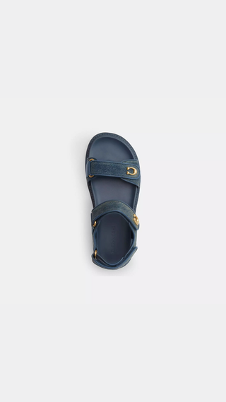 Sandalia Coach Brynn Sandal In Loved Demin