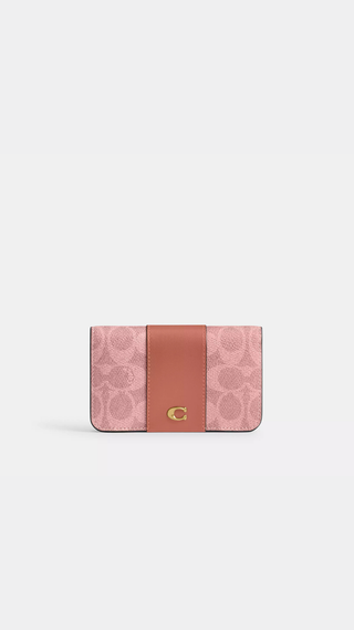 Card Case Coach Essential Slim Rosado