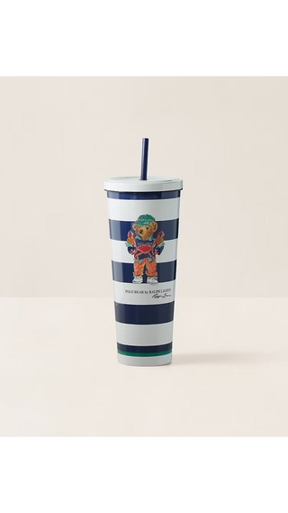 Vaso Polo Ralph Lauren Dinnerware Blanco Azul Verde