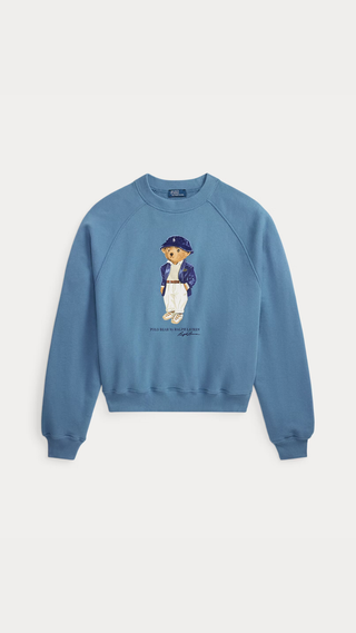 Poleron Ralph Lauren Bear Logo Azul