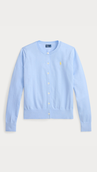 Sweater Ralph Lauren Cardigan Azul Claro