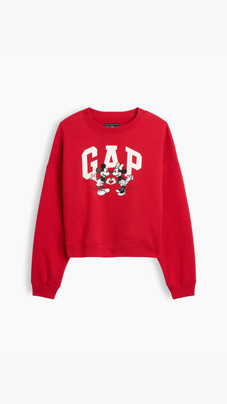 Sweatshirt Gap Logo Disney Rojo