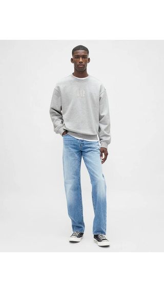 Poleron Gap Logo GAP Gris Hombre