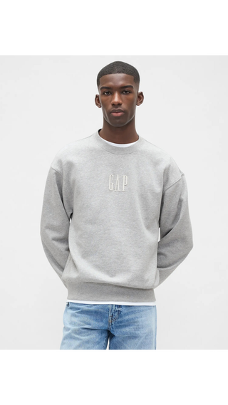 Poleron Gap Logo GAP Gris Hombre