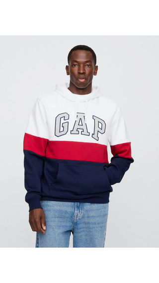 Poleron Gap  Tri-Color Logo Rojo-Azul-Blanco Hombre