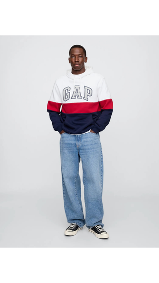 Poleron Gap  Tri-Color Logo Rojo-Azul-Blanco Hombre
