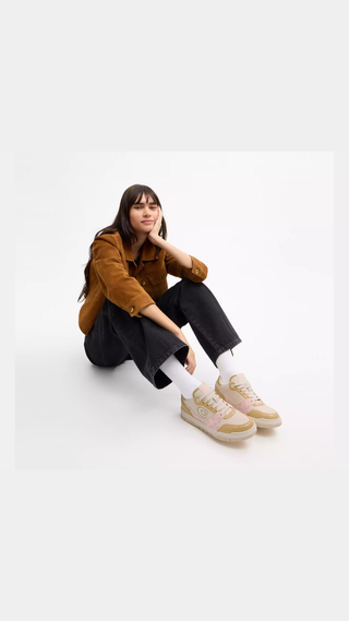 Sneaker Coach Soho Patent Signature Candy Pink/Beige