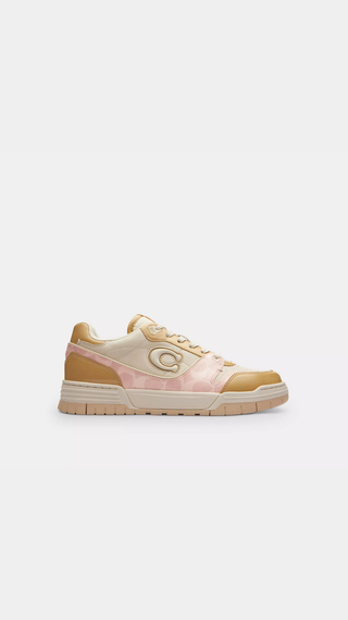 Sneaker Coach Soho Patent Signature Candy Pink/Beige