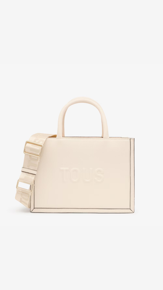 Bolso Tous Shopper Blanca Monograma Oso