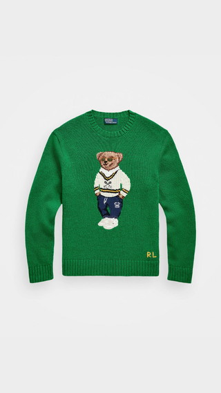 Sweater Ralph Lauren Cotton Bear Verde