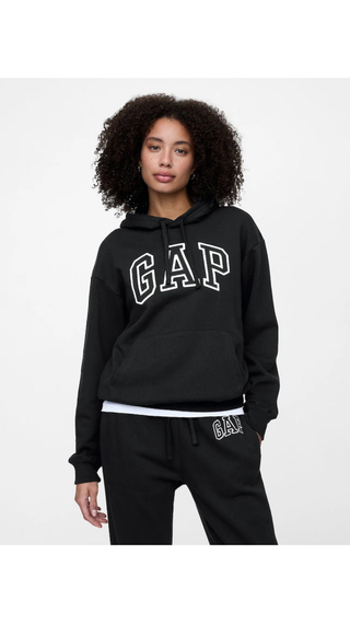 Sweatshirt Gap Relaxed Logo Negro