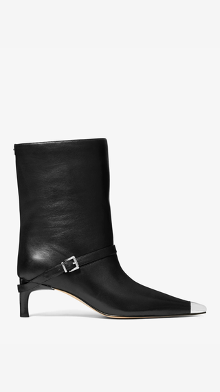 Botines Michael Kors Kasia Mid Bootie Negro