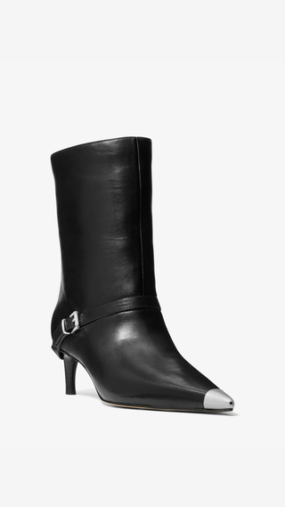 Botines Michael Kors Kasia Mid Bootie Negro