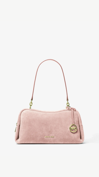 Cartera Michael Kors Cecily Medium Suede Powder Blush