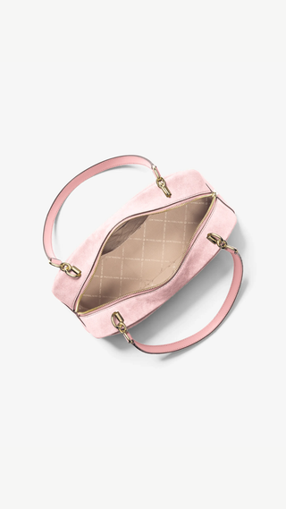 Cartera Michael Kors Cecily Medium Suede Powder Blush