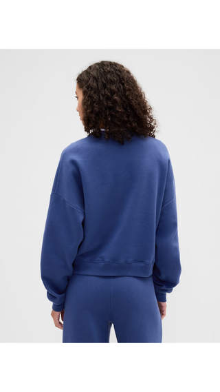 Sweatshirt Gap Relaxed Wedge Logo Blue Track