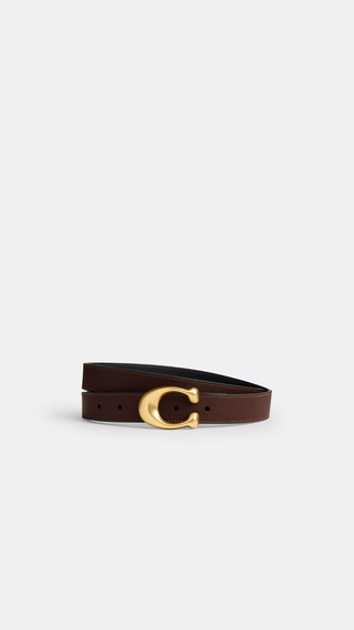 Cinturon Coach Negro y Marron