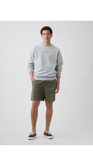 Sweatshirt Gap Mini-Logo Gris Hombre