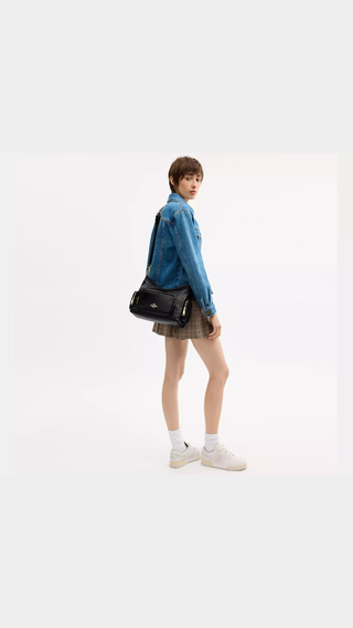 Crossbody Coach Laurel Shoulder Bag Negro y Marron