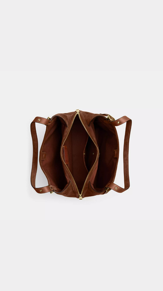 Tote Coach Erin Shoulder Bag Oro y Marron