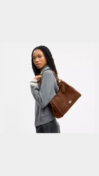 Tote Coach Erin Shoulder Bag Oro y Marron