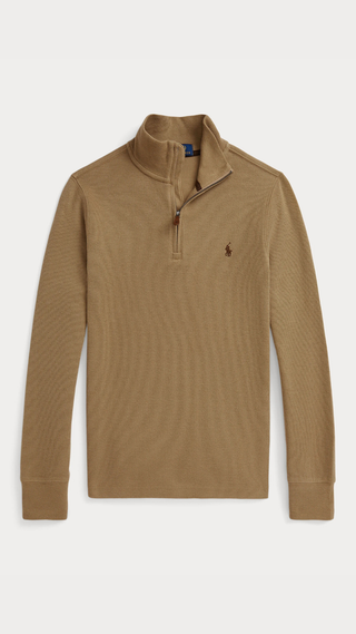 Pullover Ralph Lauren Fleece Quarter-zip Cafe