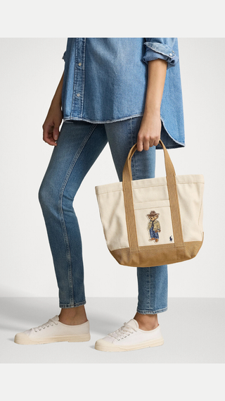 Tote Ralph Lauren Bear Bag Beige