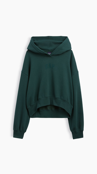 Hoodie Gap Vintage Cropped Logo Dark Green