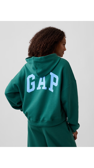 Hoodie Gap Ralaxed Mini-Logo Posy Green
