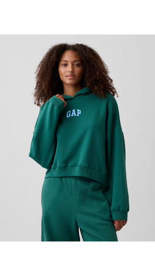 Hoodie Gap Ralaxed Mini-Logo Posy Green