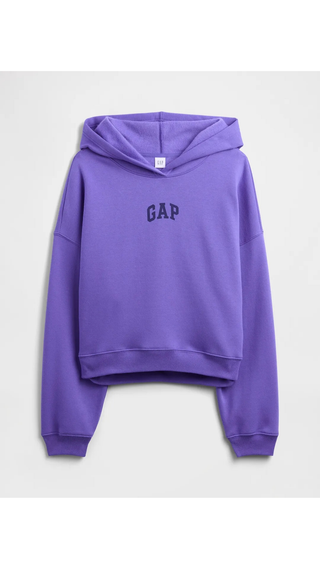 Hoodie Gap Ralaxed Mini-Logo Heather Purple