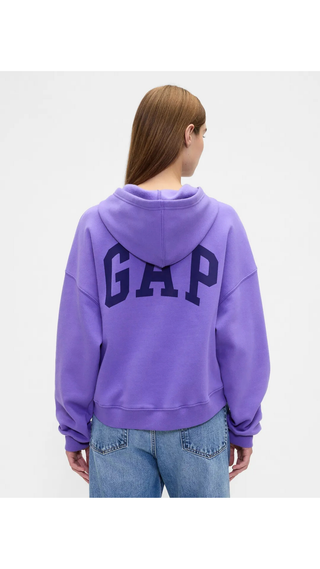Hoodie Gap Ralaxed Mini-Logo Heather Purple