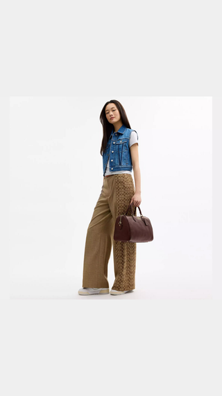 Bolso Coach Rowan Large Satchel Brown