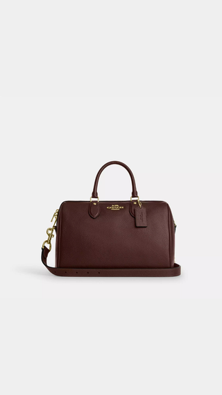 Bolso Coach Rowan Large Satchel Brown